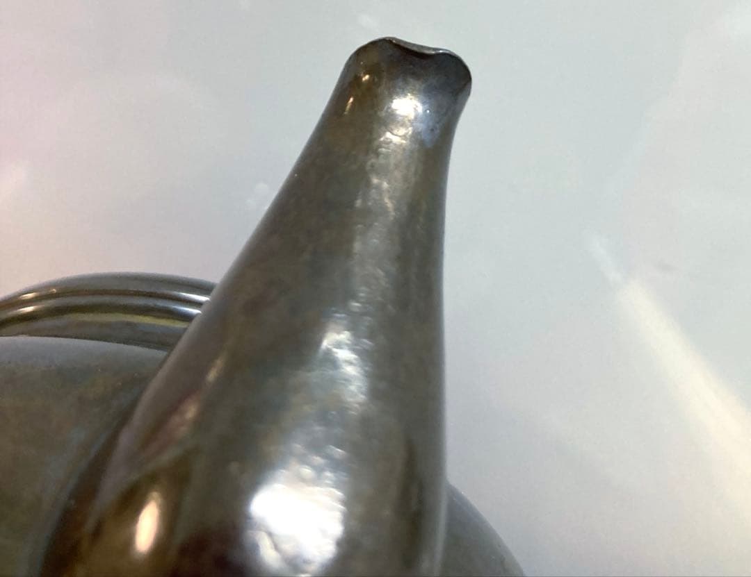 純銀横手急須 純銀急須 銀瓶 菊花摘蓋