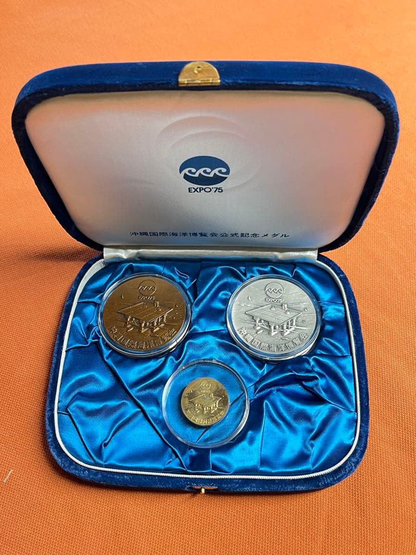 【やまだ】沖縄国際海洋博覧会公式記念メダル 金銀銅セット