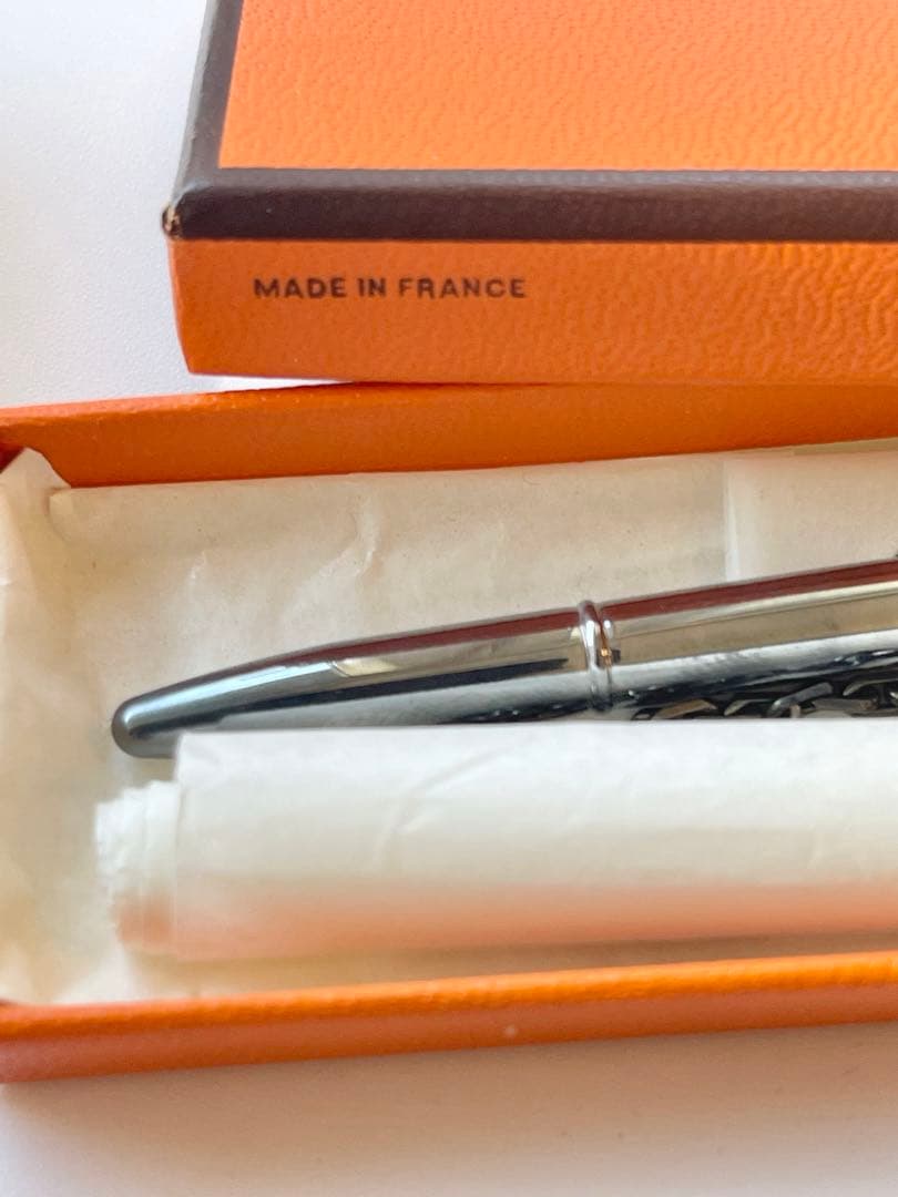 【希少/2本セット】エルメス シルバー925 ボールペン チェーン付 箱付 廃盤