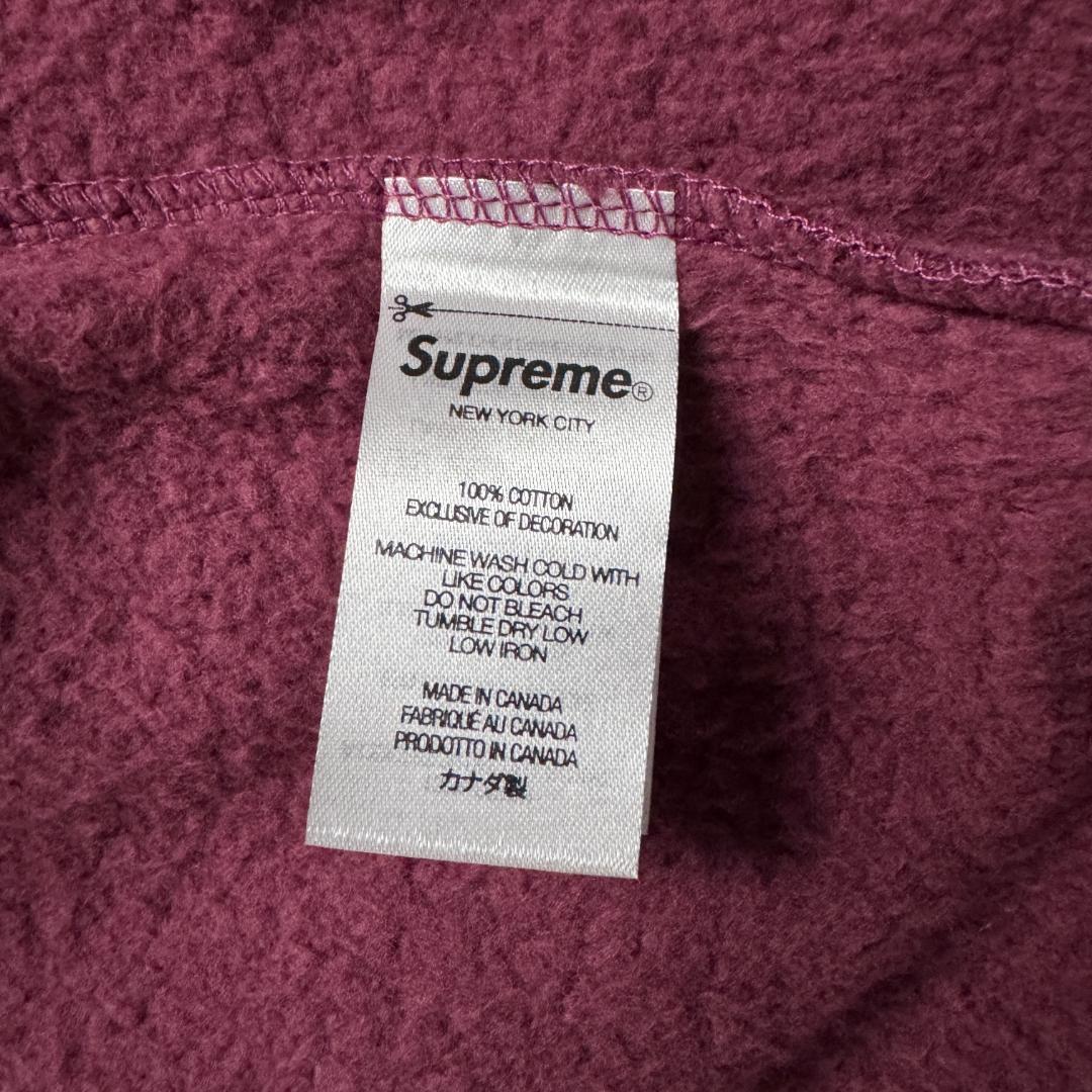 【桜色☆タグ付き☆スモールボックスロゴ】シュプリーム ジップパーカー即完売