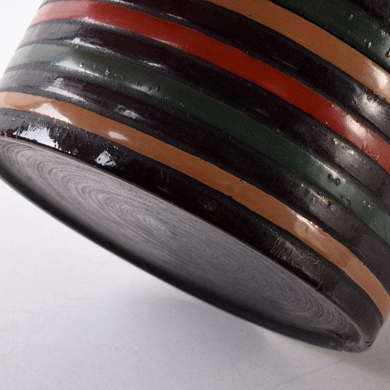 茶道具　漆塗　独楽塗　煙草壷　仕覆　書付箱　V　7680