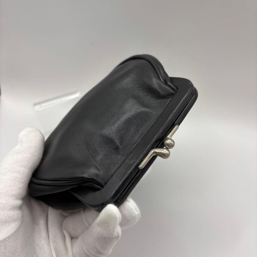希少品　PRADA ケース　小銭入れ　ポーチ　ブラック　レザー　型押し