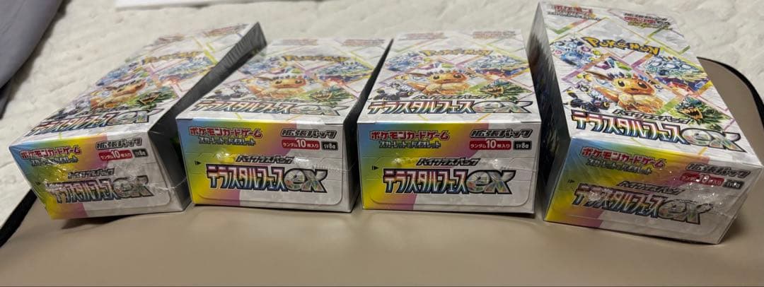 ポケモンカードゲーム テラスタルフェスex シュリンク付き未開封　4個セット