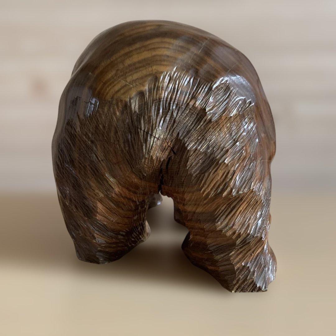 鮭にきちんとアブラビレあり！古民家インテリアにオススメ！昭和時代の木彫りの熊