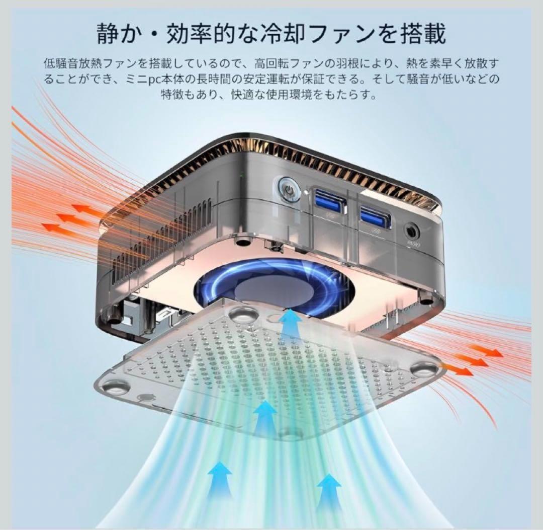 【2025新型・N150より速い】 a ミニpc 最大3.60GHz 4C/4T