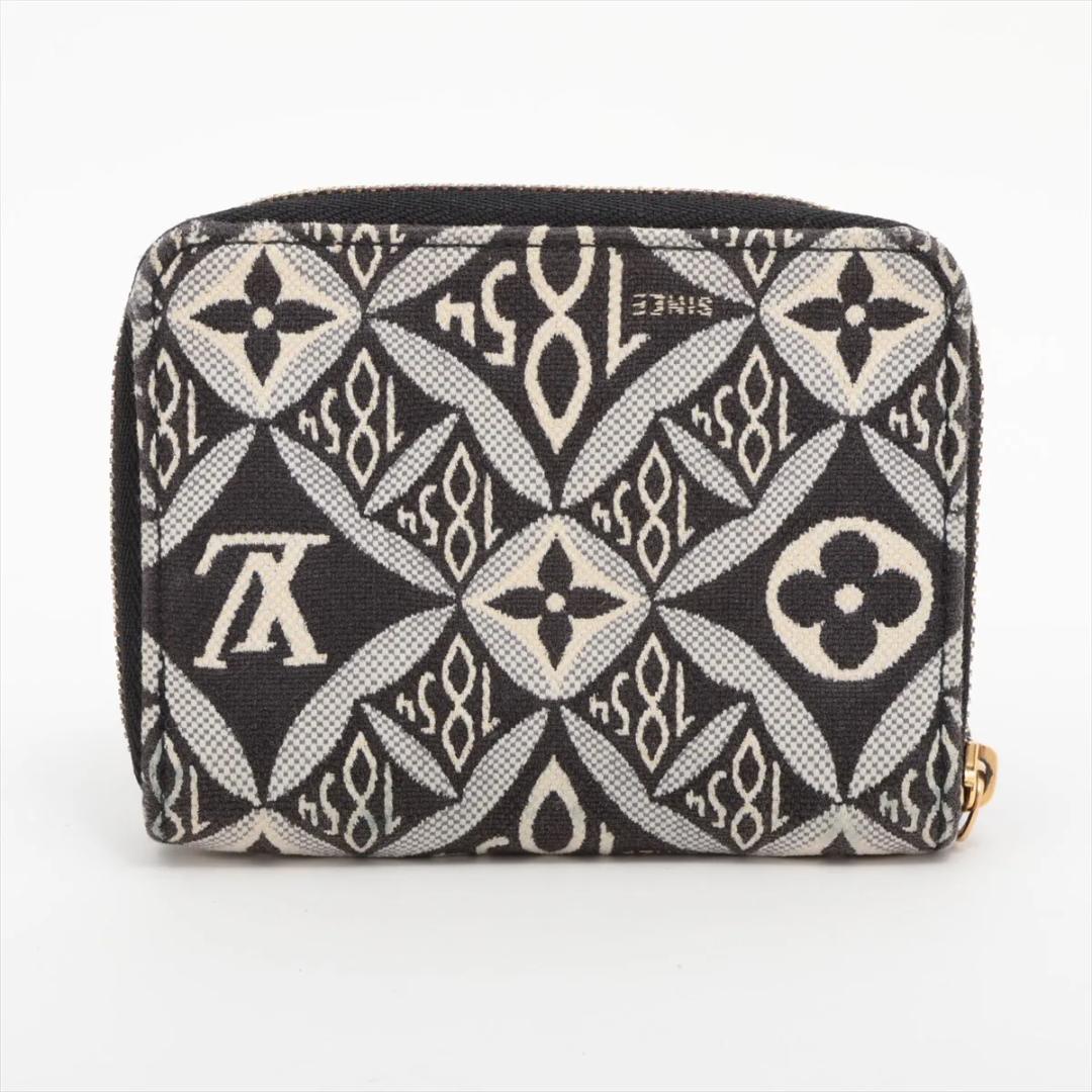 ルイヴィトン Since1854 ジッピー　パース M69997　黒×白