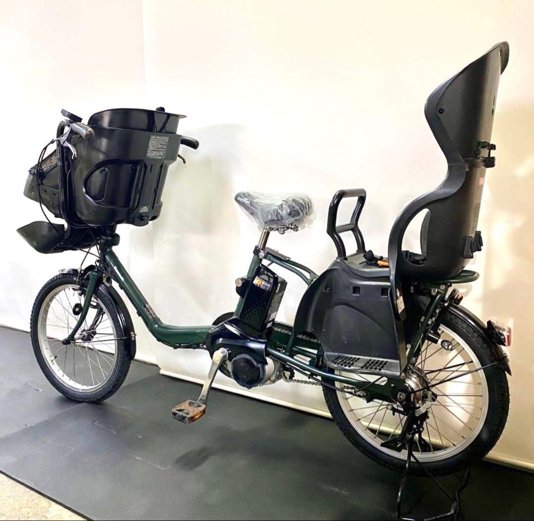 1年保証 新型　パナソニック　ギュットミニ　子供乗せ　カーキ　電動アシスト自転車