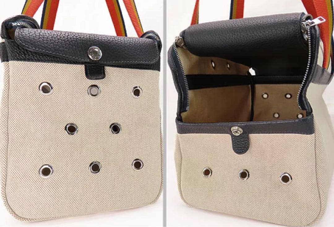 お値下げ中！！美品　HERMES　ドッグキャリーバッグ