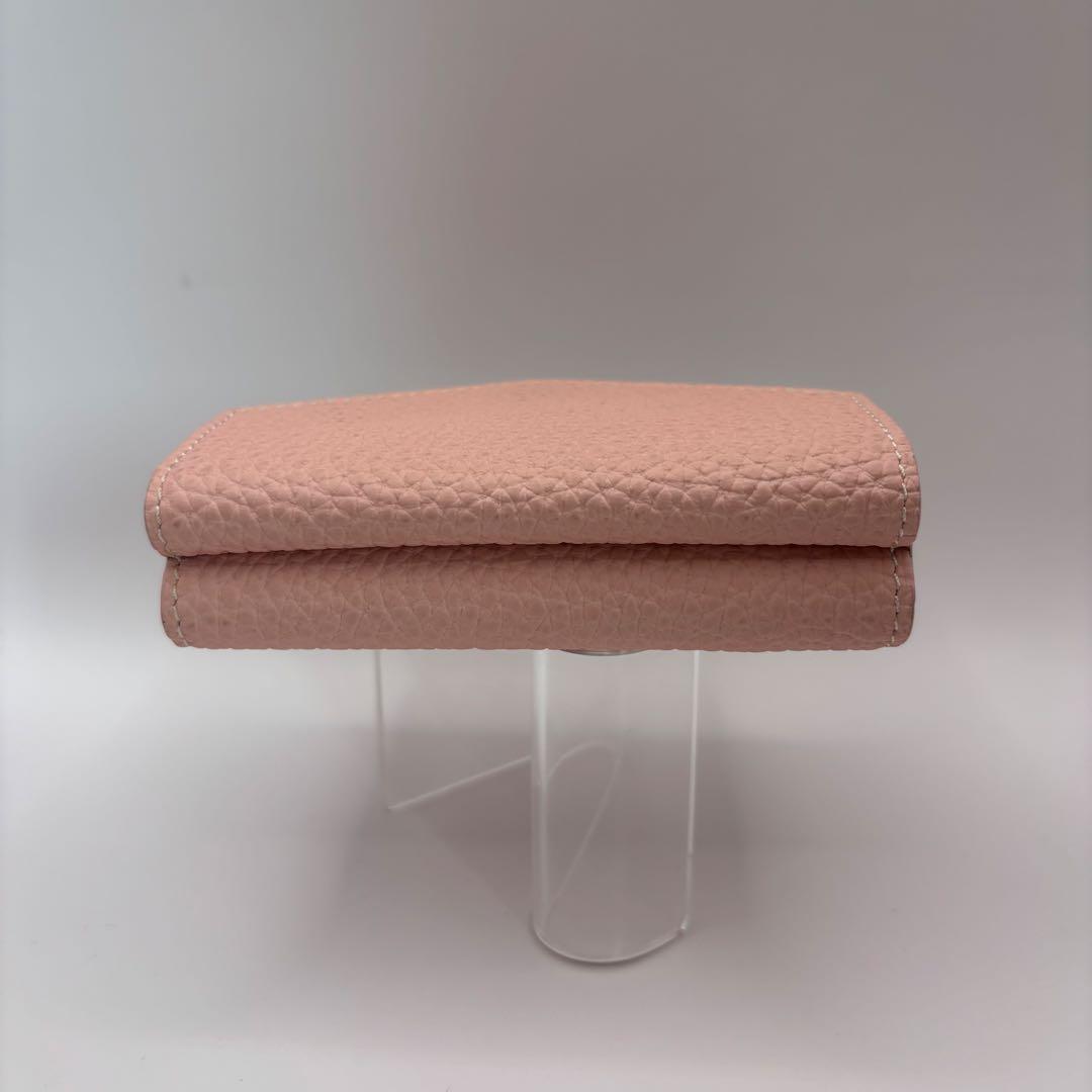 BONAVENTURA 三つ折り財布　ピンク　レザー　スモールウォレット　財布