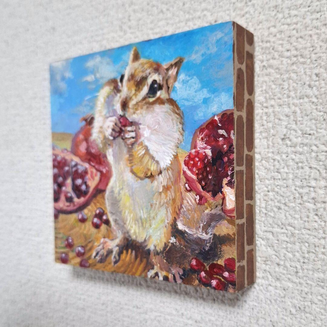 【ももここページ】シマリスさん肖像画