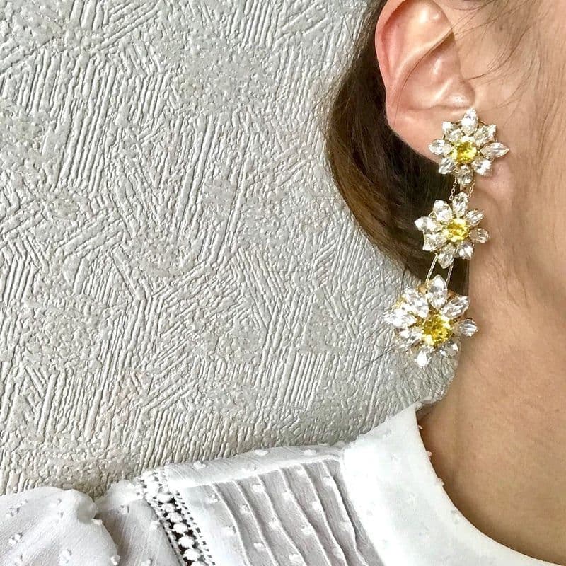 S*A様 Blooming DAISY イヤリング　casaceleste