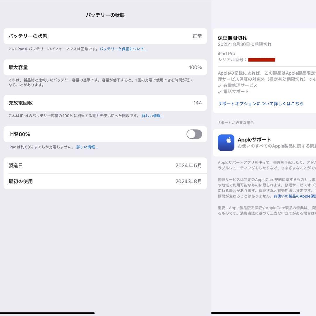 M4 iPad Pro 13インチ Wi-Fi 256GB MVX23J/A