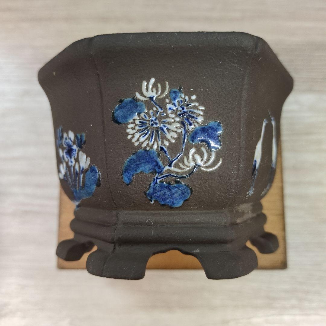 018.【陶翠】 創業 八十周年 記念鉢/木箱付き/３点セット