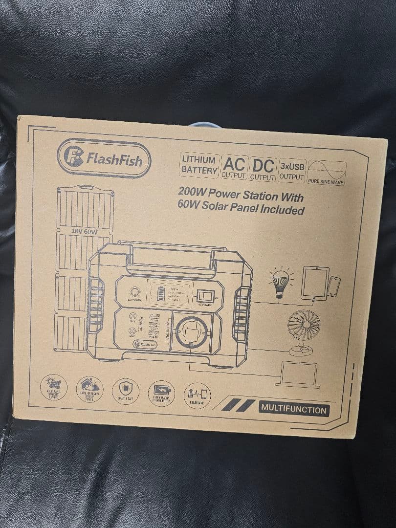 200W ポータブル電源 ＋ 60W ミニ ソーラーパネル セット（151Wh）