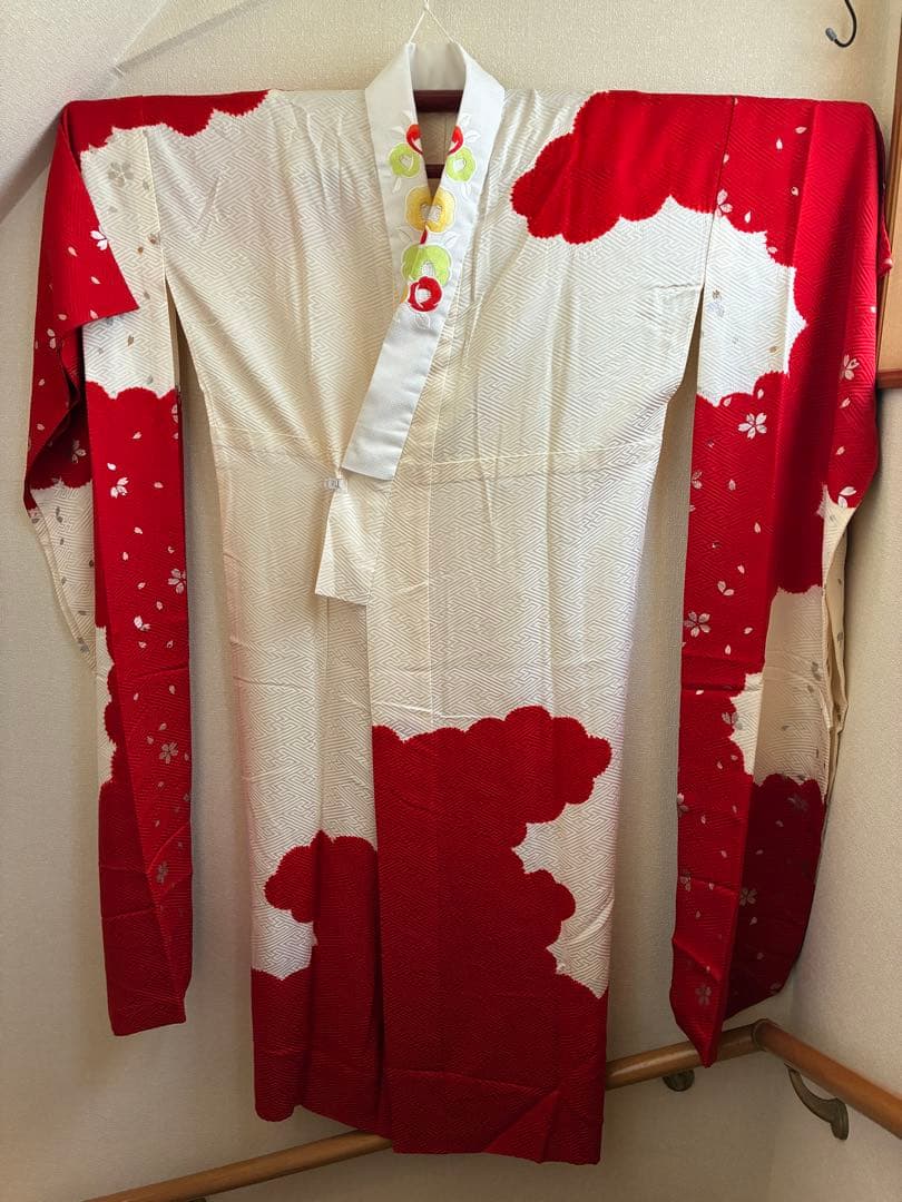 専用【逸品】藤娘きぬたや　総絞り　振袖　藤色　裄68 長襦袢　刺繍半襟付き