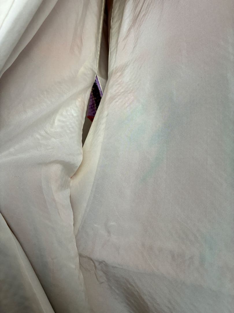 専用【逸品】藤娘きぬたや　総絞り　振袖　藤色　裄68 長襦袢　刺繍半襟付き