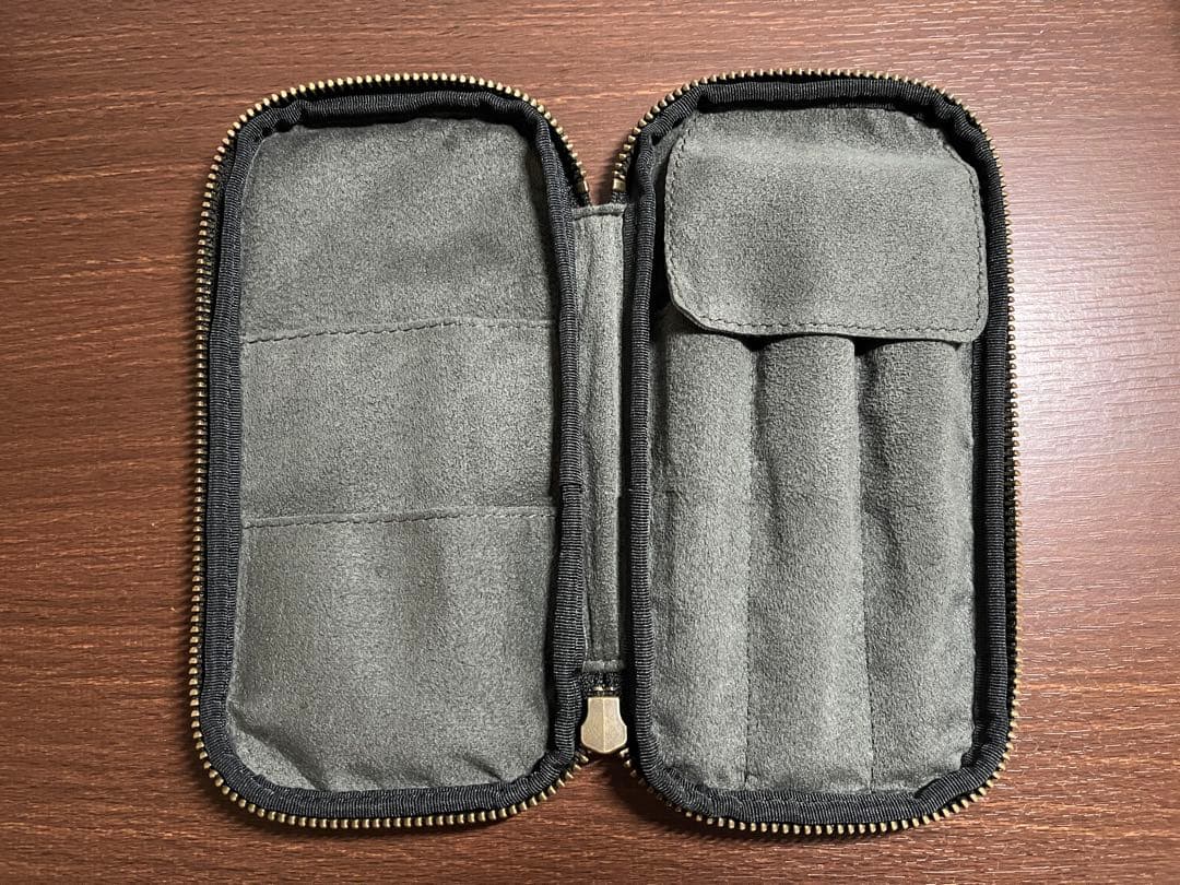 アンドリーベ &liebe 栃木レザー ジップペンケース 筆箱 万年筆