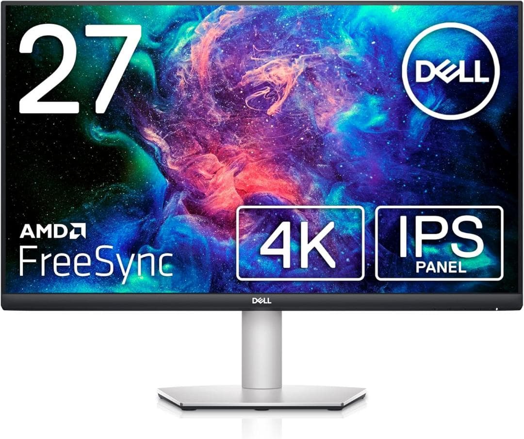 Dell 27インチ 4K モニター (スピーカー付) 型番：S2721QS