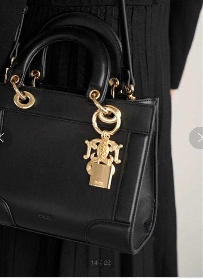 SNIDEL スナイデル パフ ハンドルバッグ