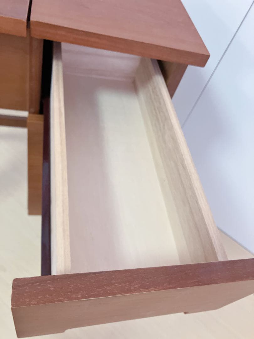 ウォールナット　ドレッサー＆チェア　コスメワゴン　デスク　チェア