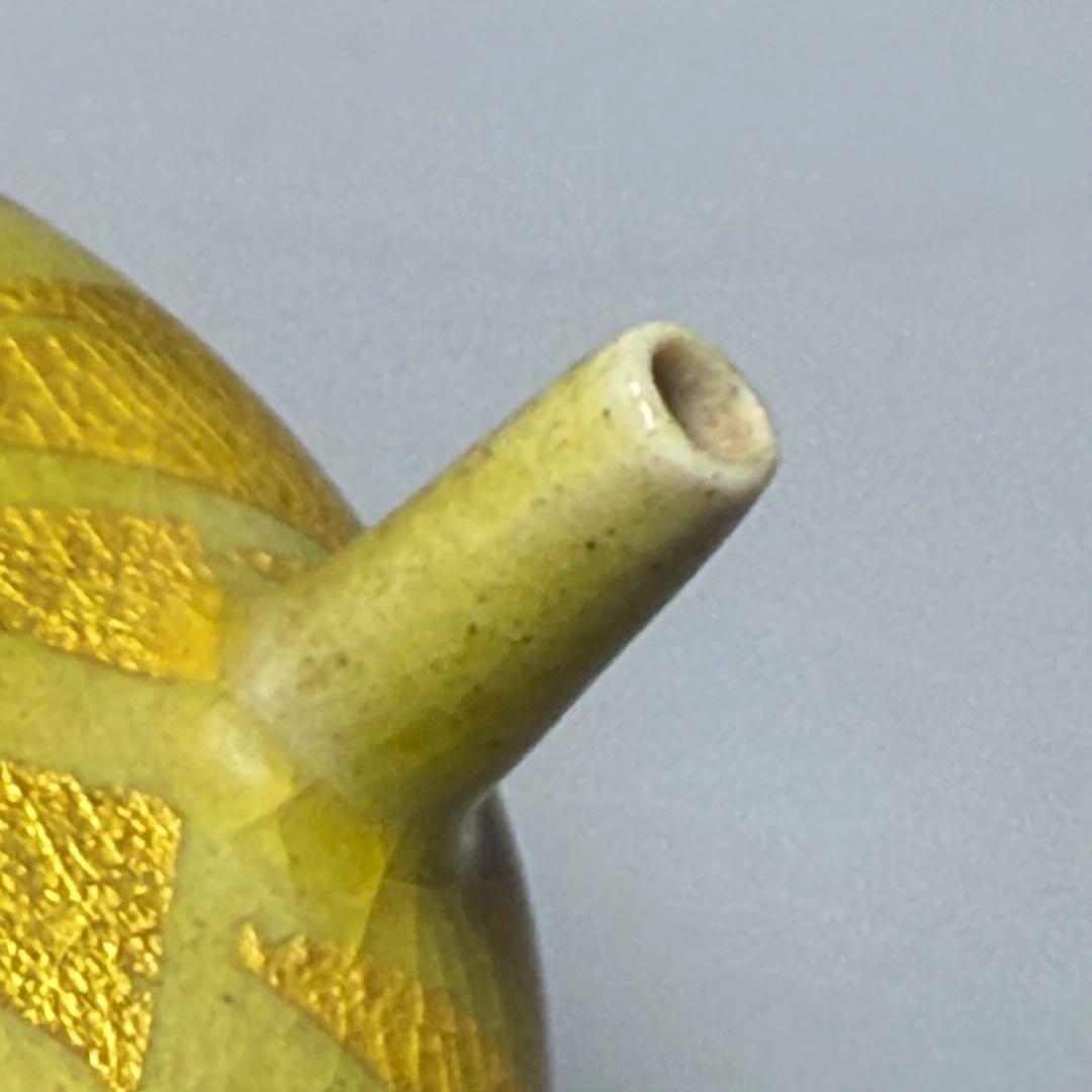 小野　珀子　釉裏金彩　水滴　共箱有り　県重要無形文化財　人気作品　名品