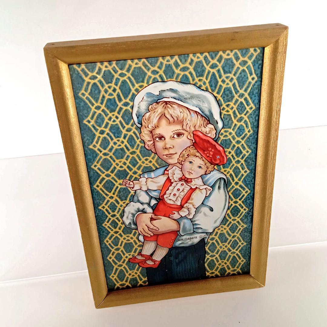 ジャン・ハガラ ステンドグラス 少年とお人形 ステファン グラスマスターズ社