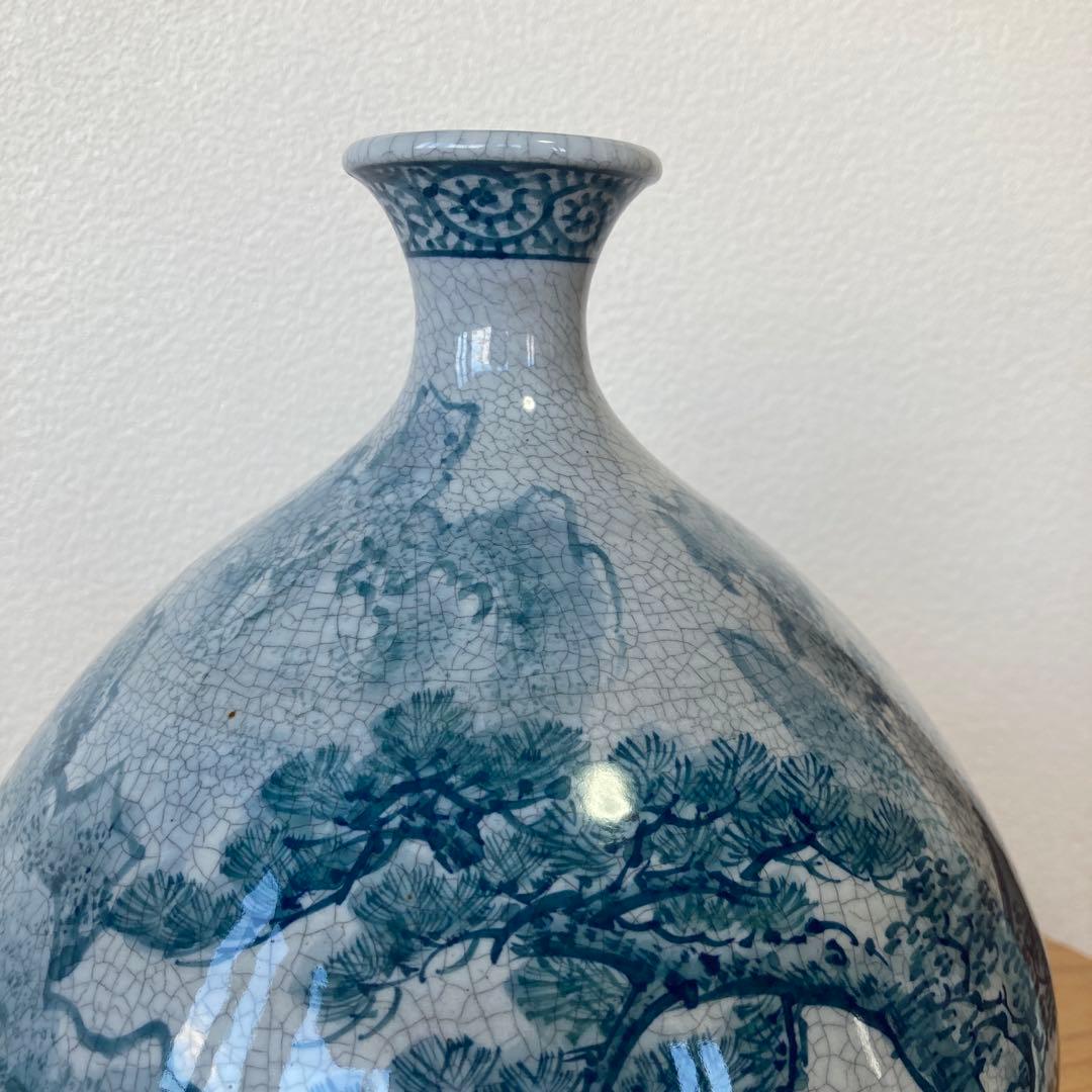 有田焼　深山窯　山水花瓶