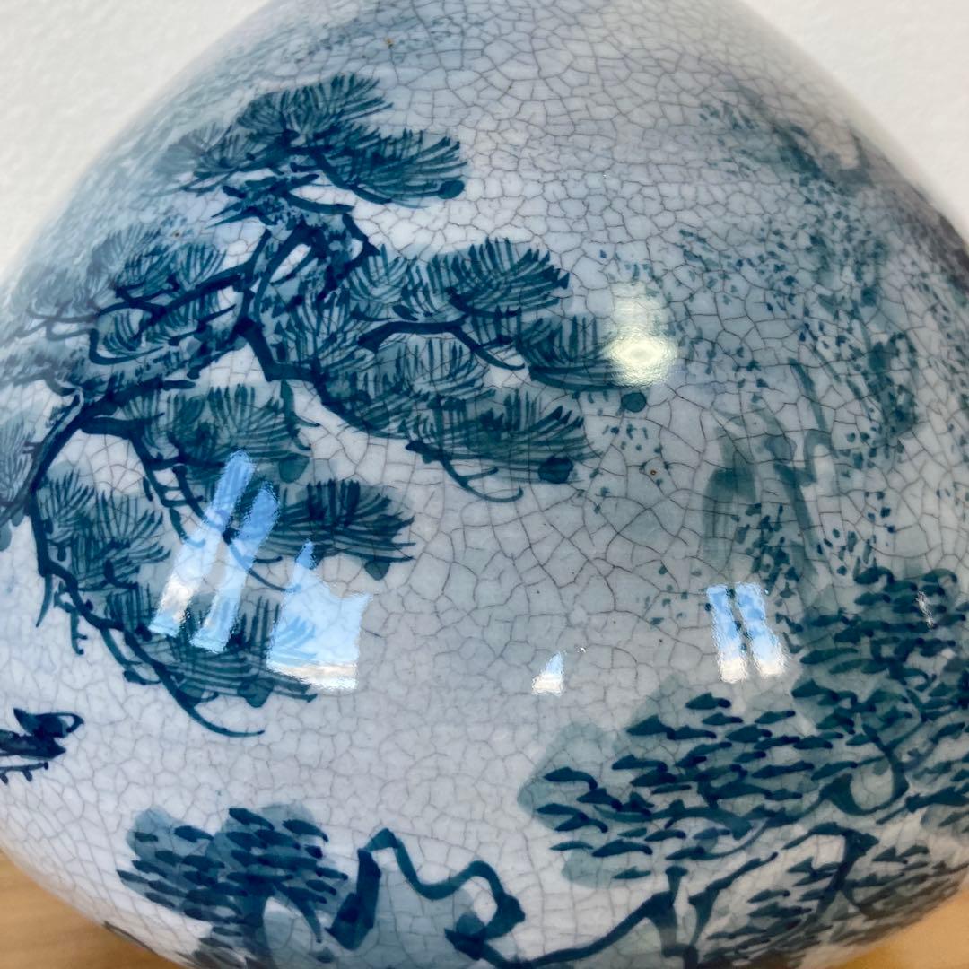 有田焼　深山窯　山水花瓶