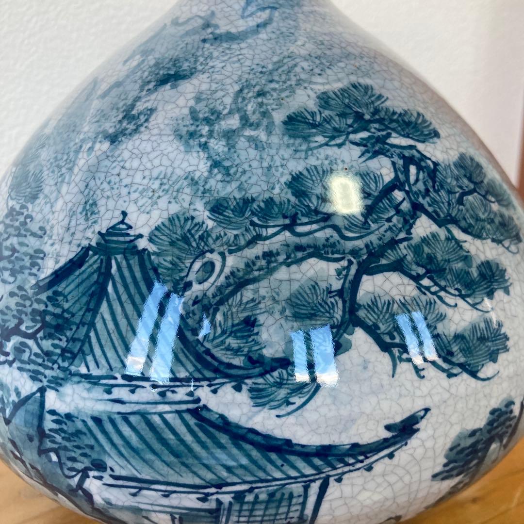 有田焼　深山窯　山水花瓶