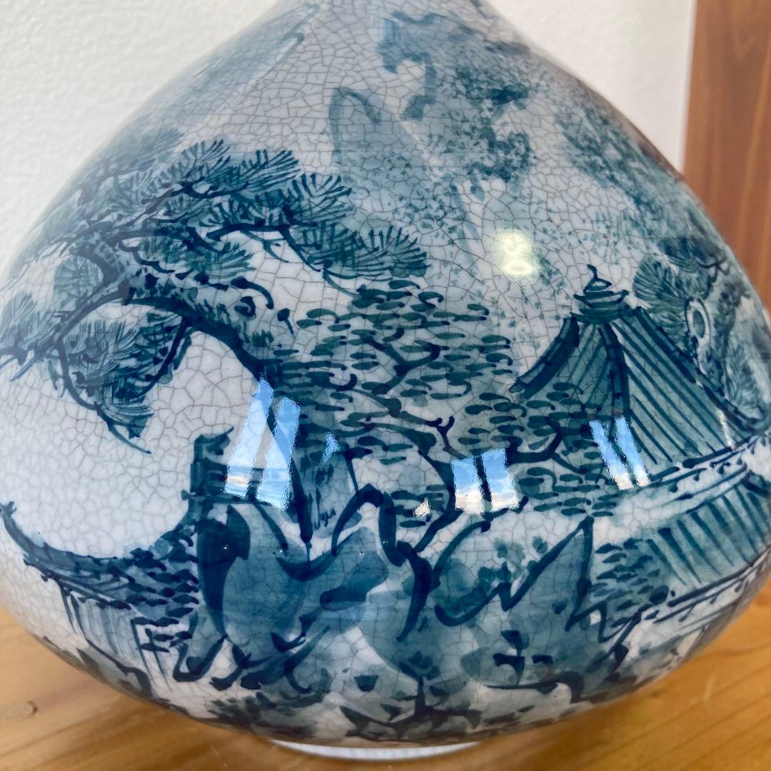有田焼　深山窯　山水花瓶
