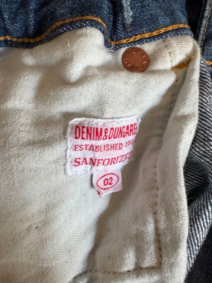 美品　DD デニムダンガリー　ラクガキ　ペンキ　デニム　パンツ　02