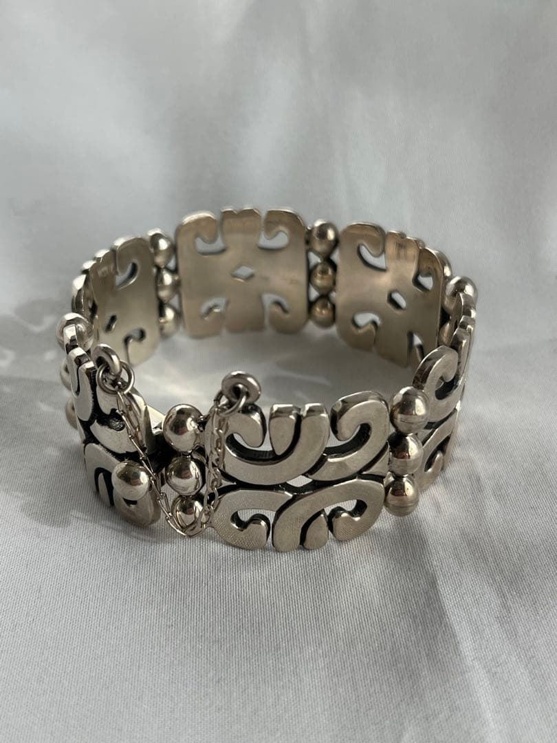ヘビー 60s vintage MEXICO TAXCO シルバーブレスレット