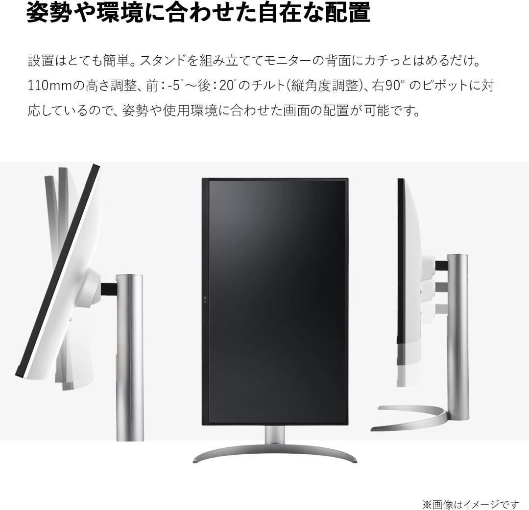 【4K 31.5インチ】LG 32UQ850-W Nano IPS モニター