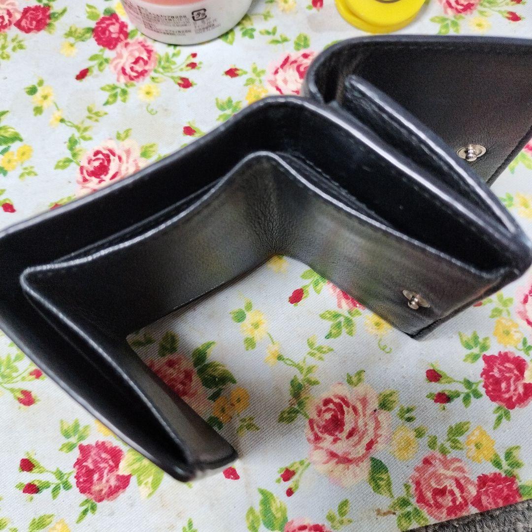 バレンシアガ 三つ折りコンパクト財布 ミニ財布 黒