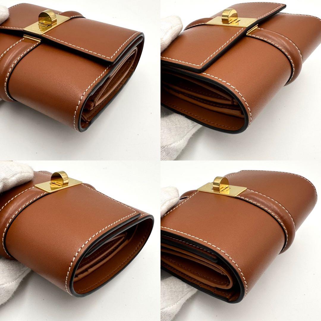 極美品/付属品完備✨セリーヌ スモール トリフォールドウォレット16 セーズ 茶