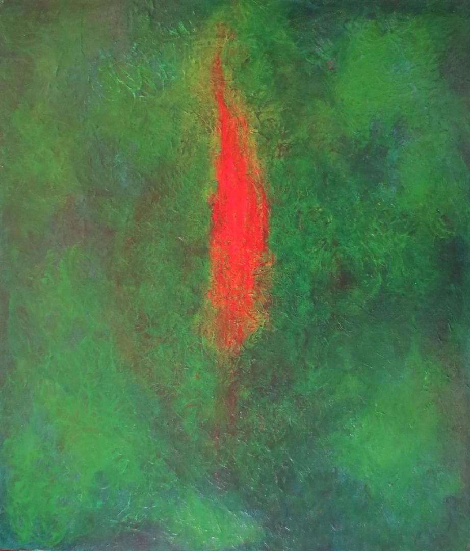 絵画　アート　命の火を輝かす　真作