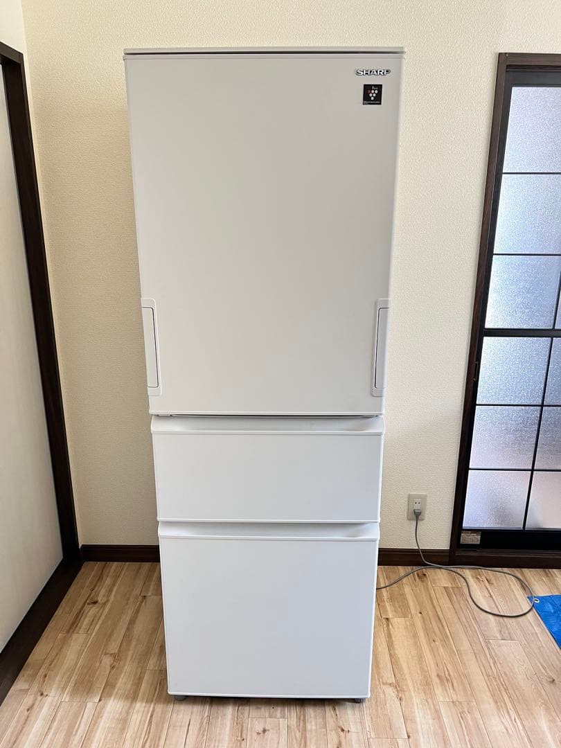 SHARP ノンフロン冷凍冷蔵庫 SJ-PW37K-W