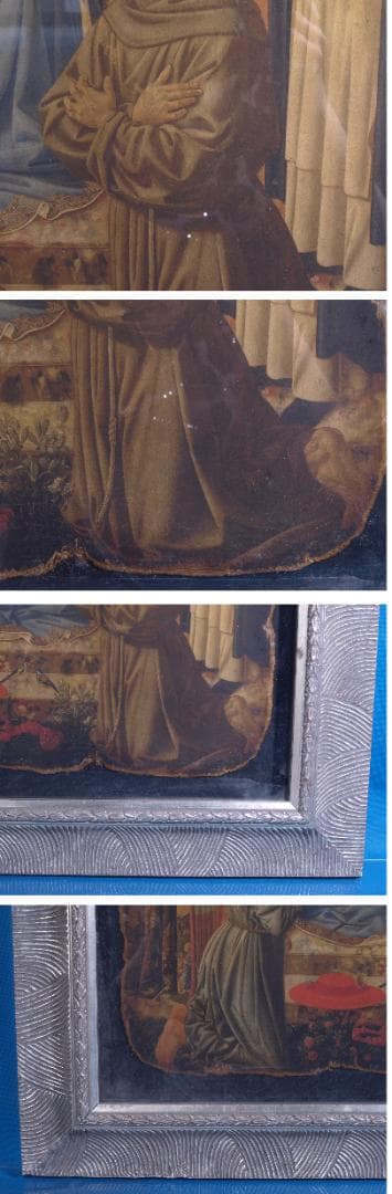 骨董市掘り出し品唐時代　敦煌莫高窟壁画 彩絵　人物像I1636A10-4