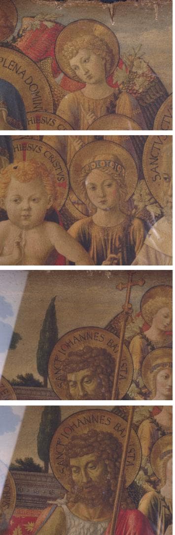 骨董市掘り出し品唐時代　敦煌莫高窟壁画 彩絵　人物像I1636A10-4