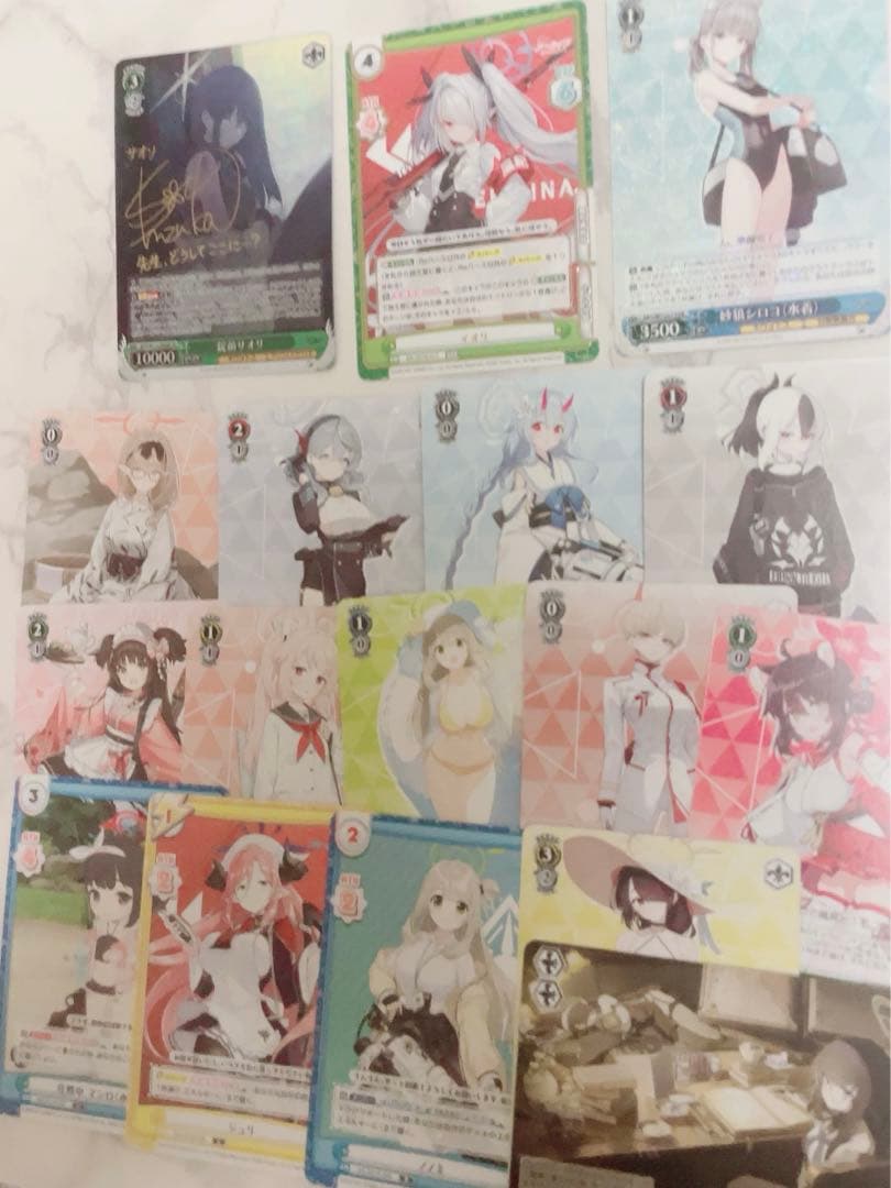 ブルアカ サオリ サイン付き 纏め ヴァイスシュヴァルツ