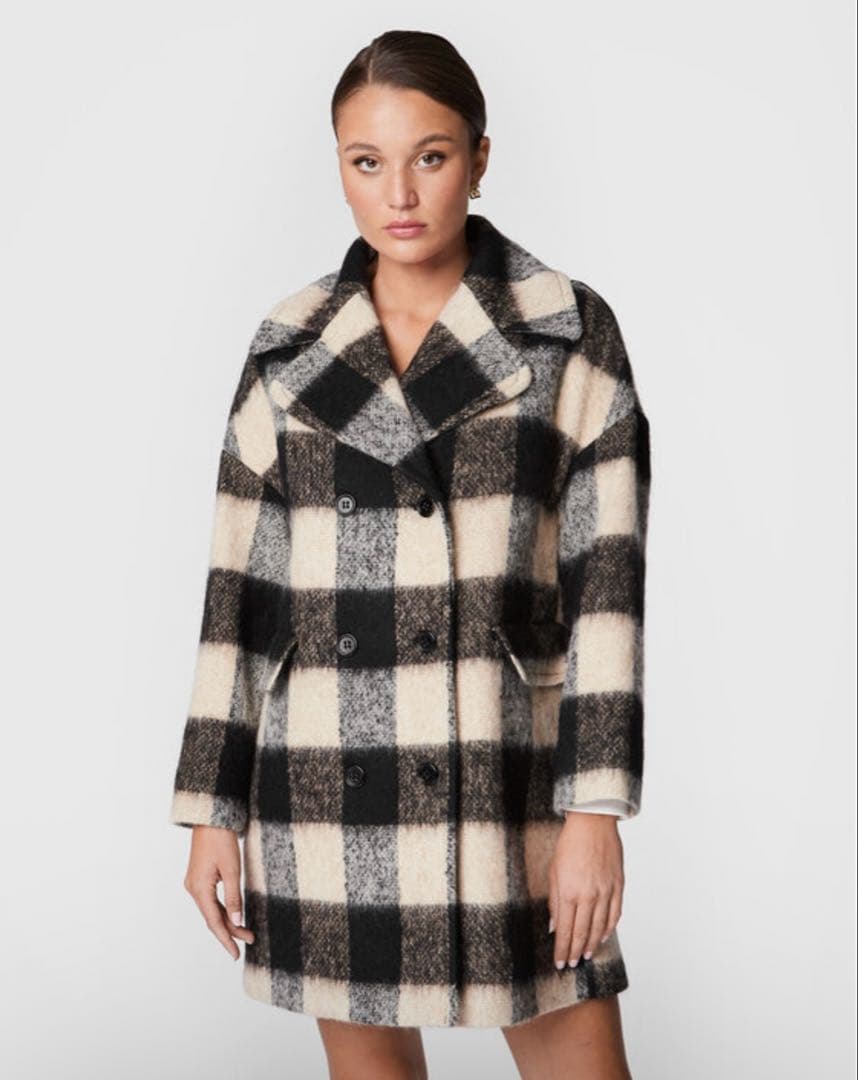 即日発送REDVALENTINO チェック柄コート