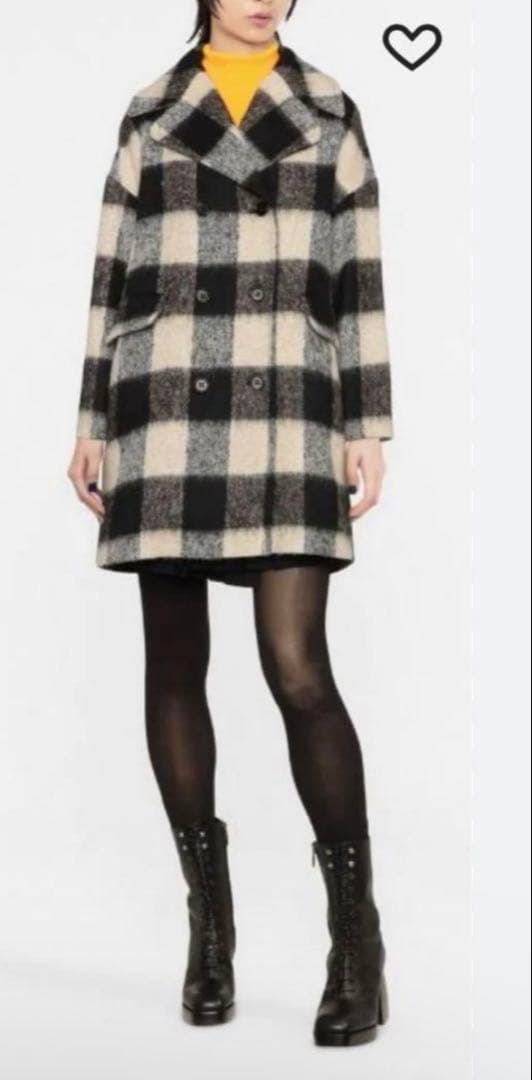 即日発送REDVALENTINO チェック柄コート