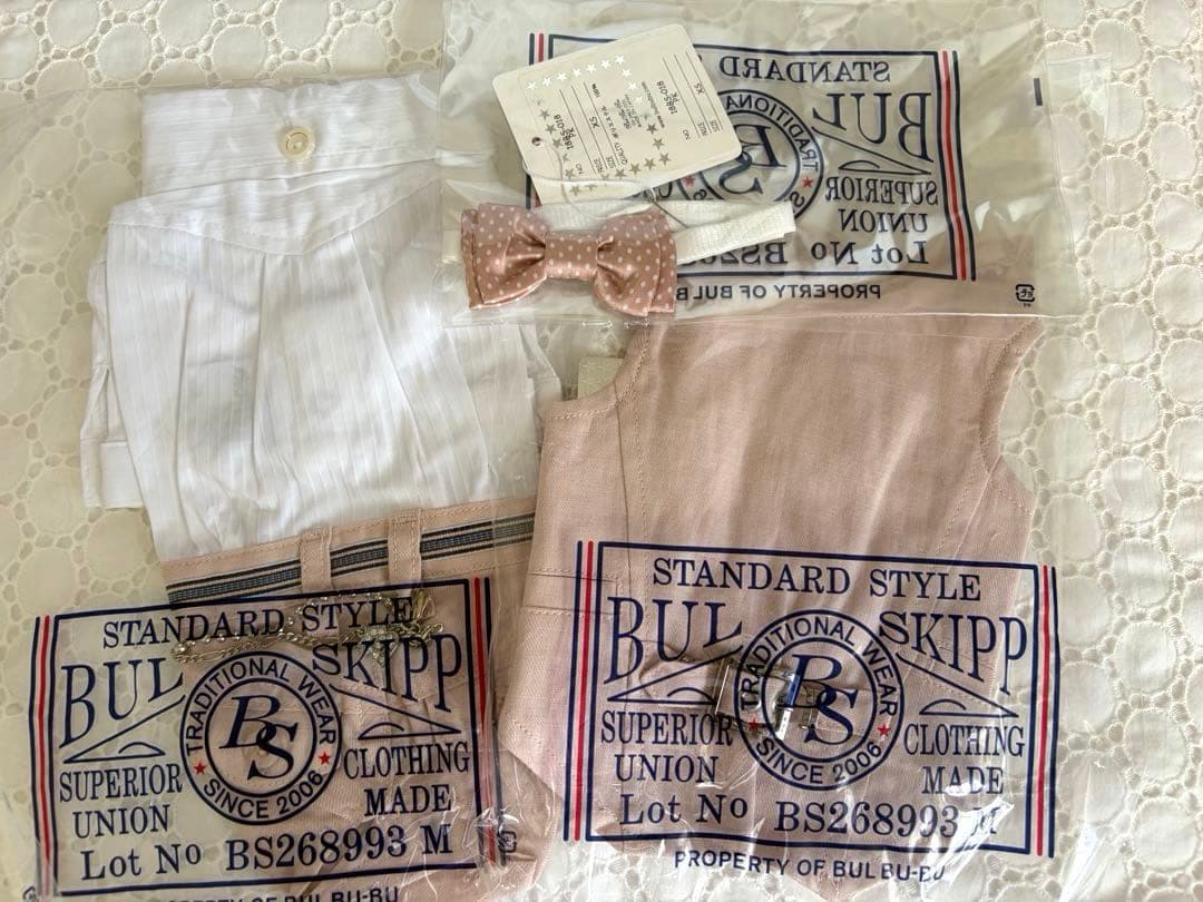 新品タグ付♡ ブルブブbulbubu♡パンツスーツ3点セット♡XS