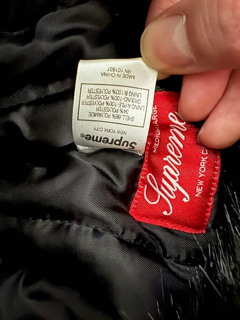 supreme フライトキャップ　ブラック