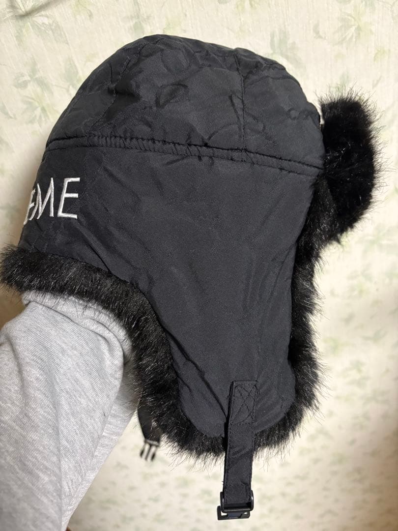 supreme フライトキャップ　ブラック