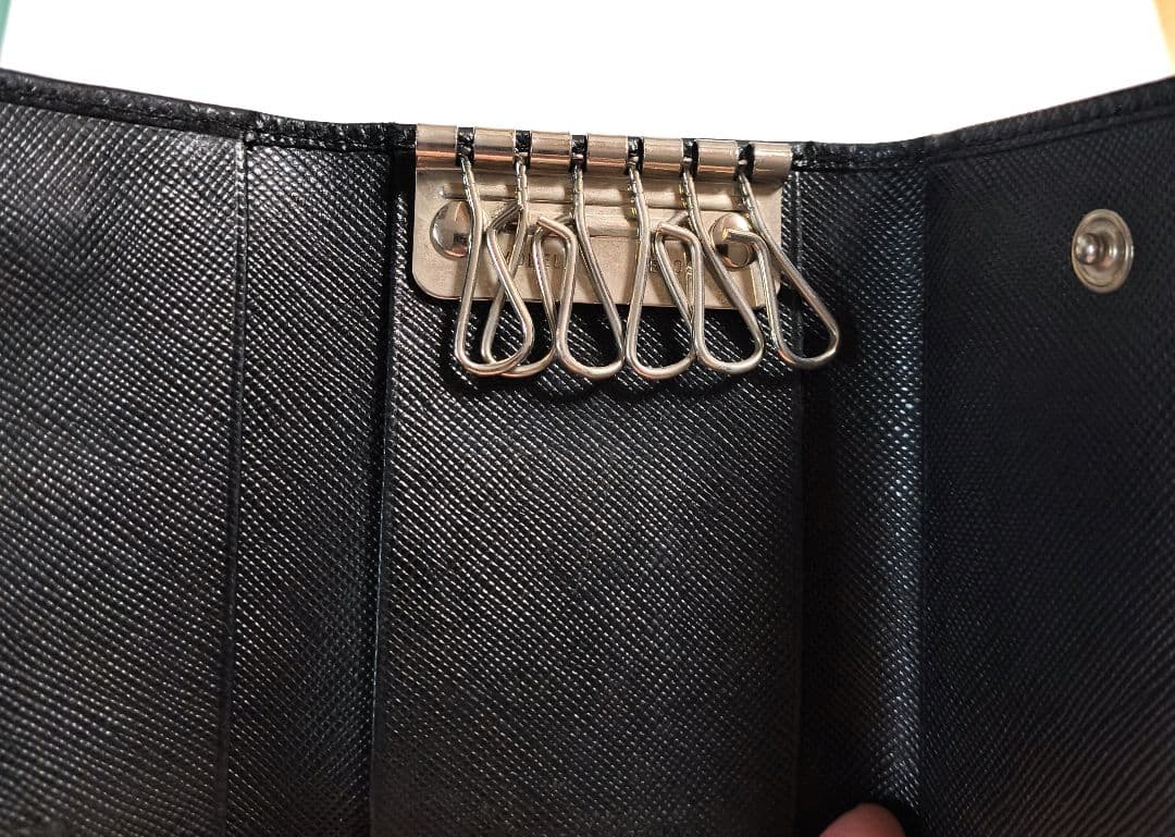 限界高校生　PRADA ブラック 6連キーケース