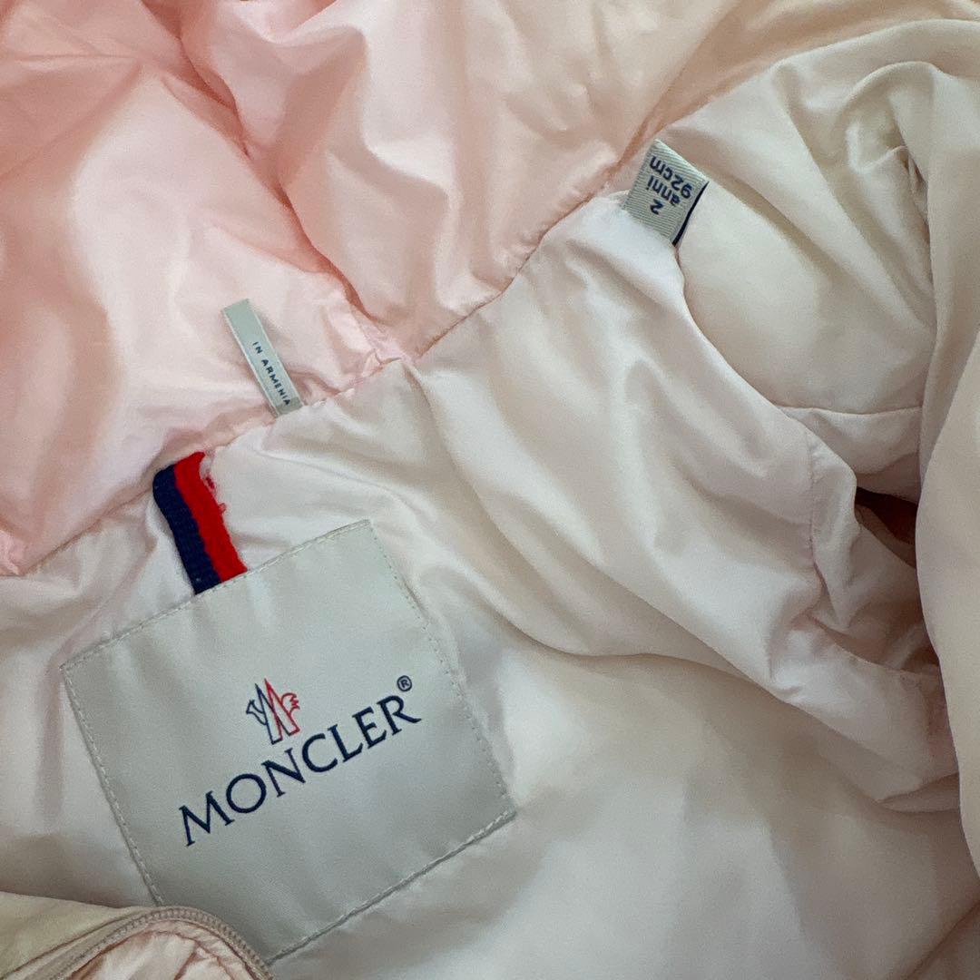 MONCLER キッズ ODILE ピンク フード付きダウン