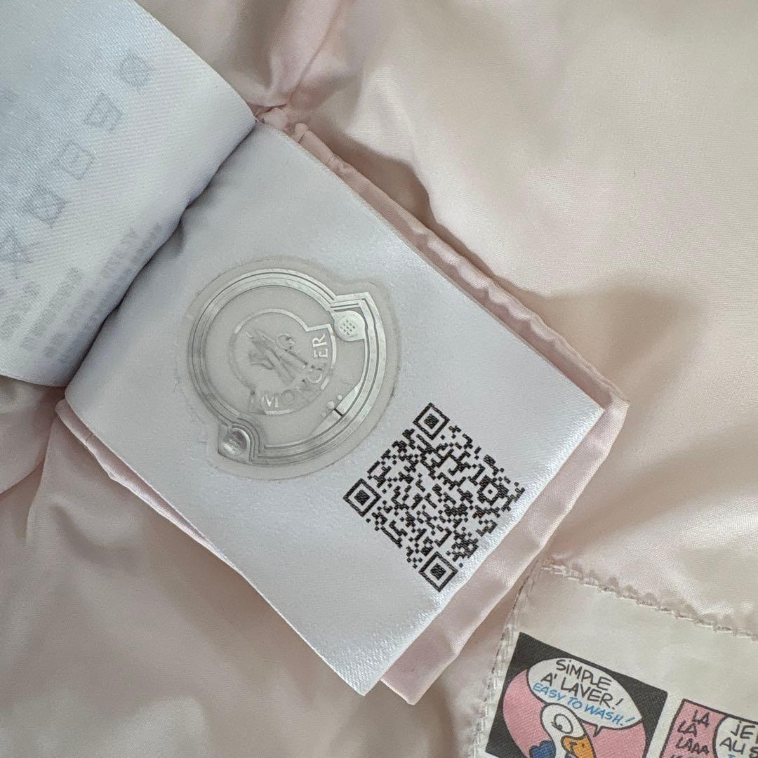 MONCLER キッズ ODILE ピンク フード付きダウン