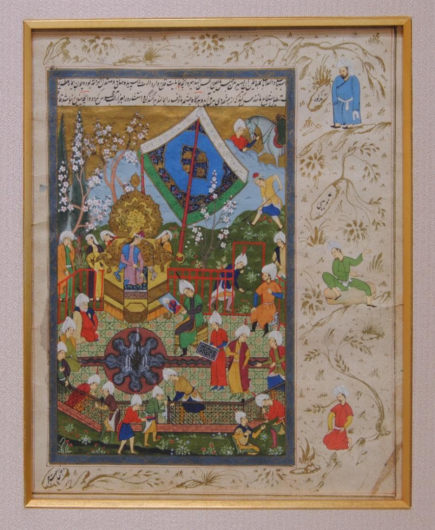 細密画 挿画 叙事詩 古代 ペルシャ 神話 伝説 歴史 装飾画 人物画 絵画