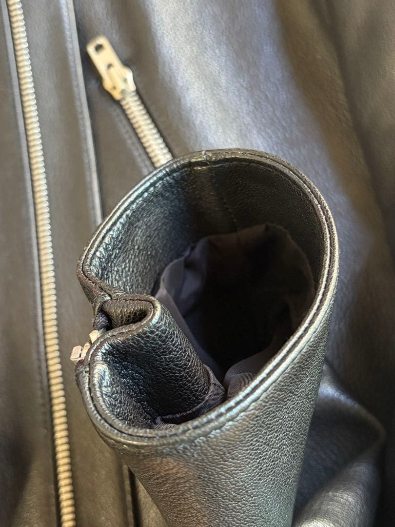 メゾンマルジェラ ハの字ライダース 46 極美品　ゴートレザー